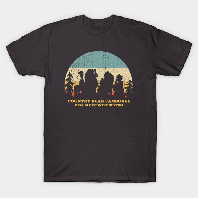 Country Bear Jamboree - Real Old Country Rhythm T-Shirt by ThisIsFloriduhMan